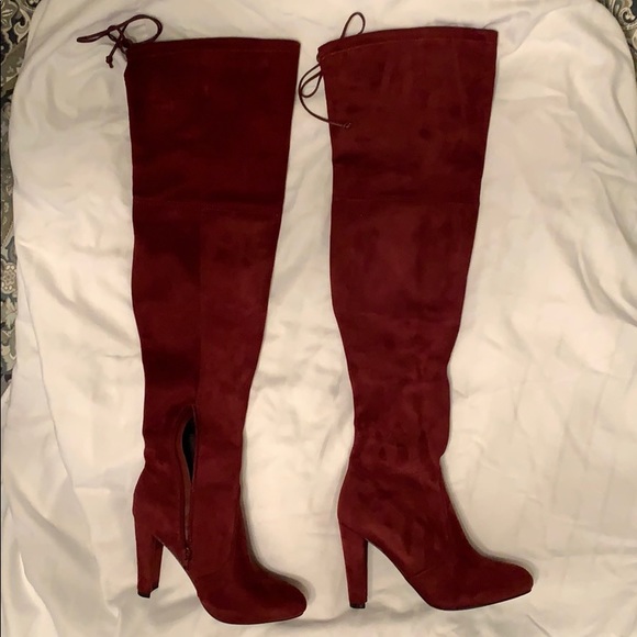 charlotte russe red boots